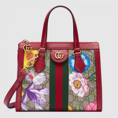 Gucci Ophidia small GG tote bag 547551 red
