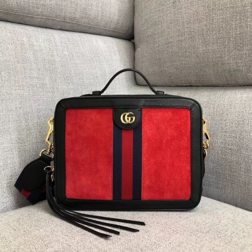 Gucci Ophidia small shoulder bag 550622 red suede