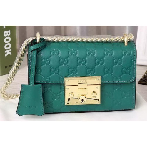 Gucci Padlock Gucci Signature Shoulder Bag 409487 Green