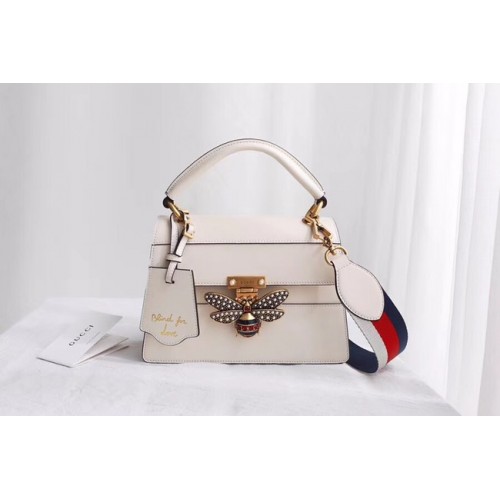 Gucci Queen Margaret small top handle bag 476541 white