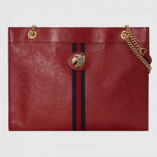 Gucci Rajah large tote 537219 red