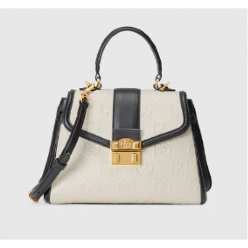 Gucci Small GG top handle bag 675791 White