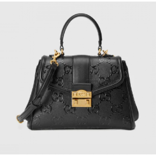 Gucci Small GG top handle bag 675791 black