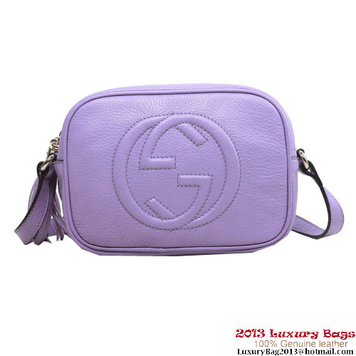 Gucci Soho Calfskin Leather Disco Bag 308364 Lavender