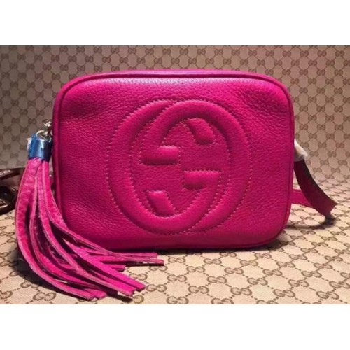 Gucci Soho Calfskin Leather Disco Bag 308364 Rose