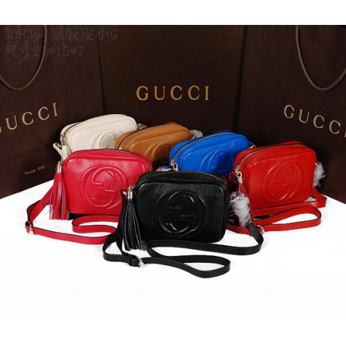Gucci Soho Calfskin Leather Disco Bag 308364