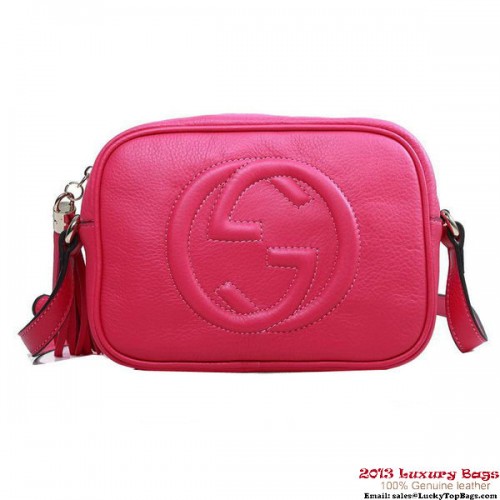 Gucci Soho Disco Bag Calfskin Leather 308364 Rose