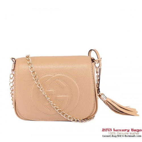 Gucci Soho Leather Chain Shoulder Bag 323190 Light Pink