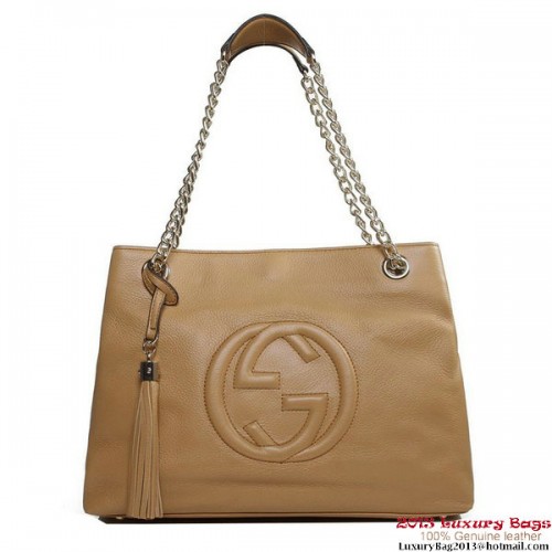 Gucci Soho Medium Tote Bag 308982 Apricot