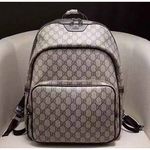 Gucci Supreme Canvas Backpack 322069 Brown