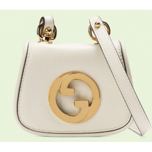 Gucci mini Blondie card case wallet 698635 white