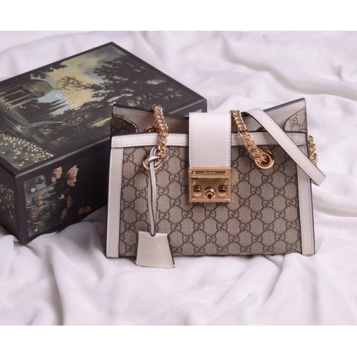 Gucci original Padlock shoulder bag 498156 white