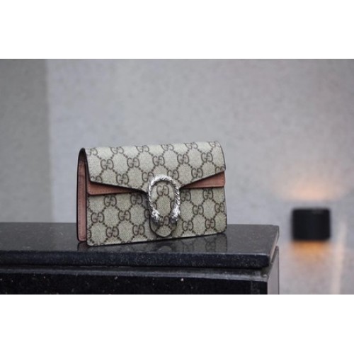 Gucci Dionysus GG Supreme Super mini Bag 476432 Apricot