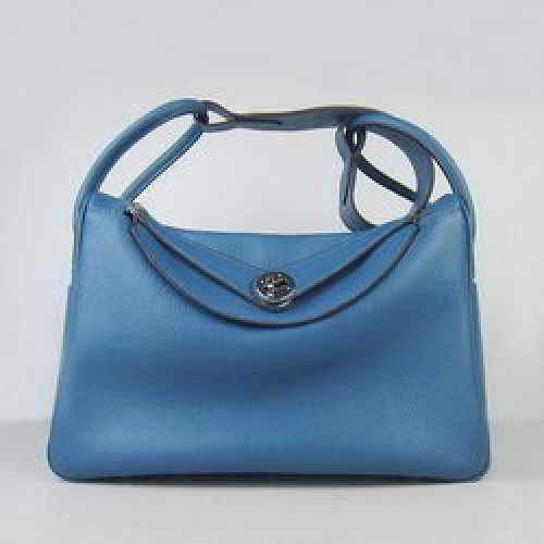 Hermes Lindy 34CM Shoulder Bag Blue
