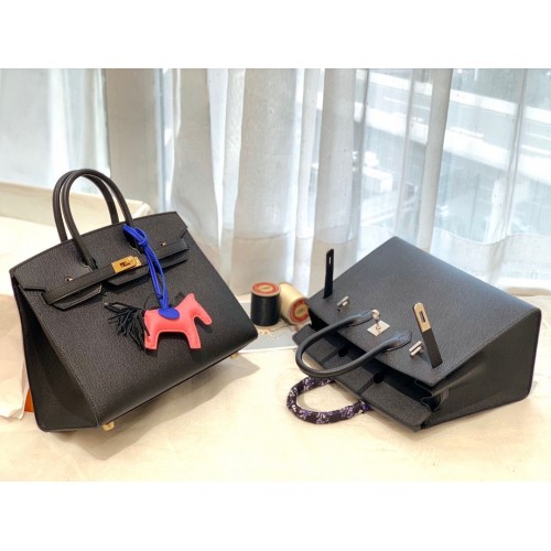 Hermes Birkin 25CM Epsom Bag Original Leather H25E Black