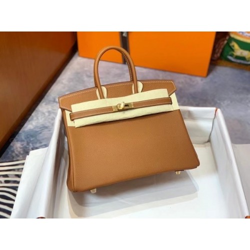 Hermes Birkin 25CM Epsom Bag Original Leather H25E brown