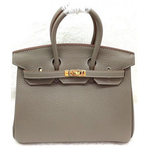 Hermes Birkin 25CM Tote Bag Original Leather H25T Grey
