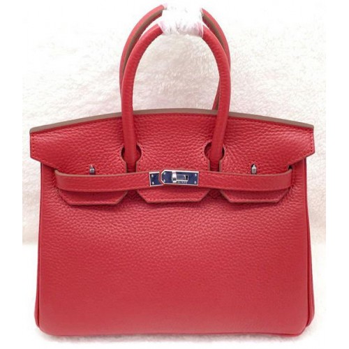 Hermes Birkin 25CM Tote Bag Original Leather H25T Red