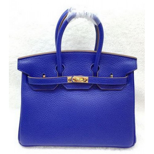 Hermes Birkin 25CM Tote Bag Original Leather H25T Royal