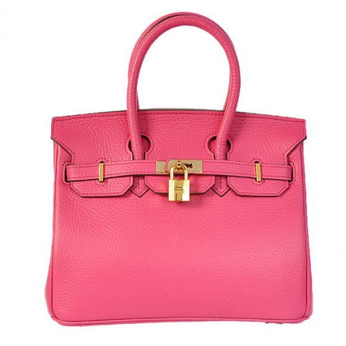 Hermes Birkin 25CM Tote Bags Togo Leather Peach Godlen