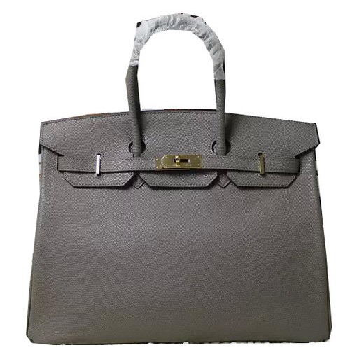 Hermes Birkin 35CM 30CM Tote Bag Lizard Leather H35H30 Grey