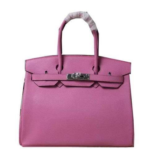 Hermes Birkin 35CM 30CM Tote Bag Lizard Leather H35H30 Pink