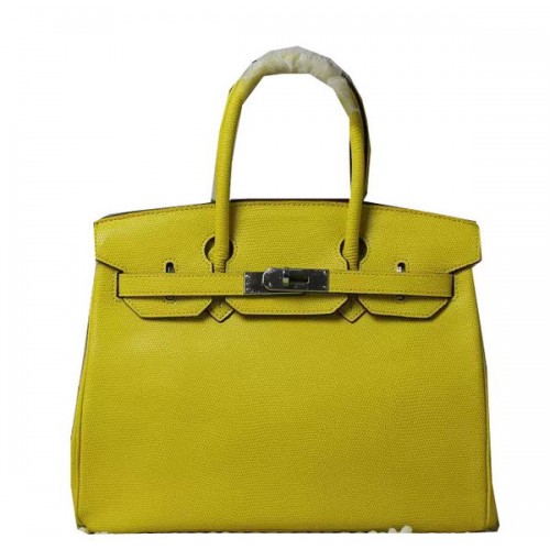 Hermes Birkin 35CM 30CM Tote Bag Lizard Leather H35H30 Yellow