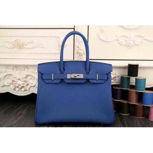 Hermes Birkin 35CM 30CM Tote Bag Original Leather HB35O Blue