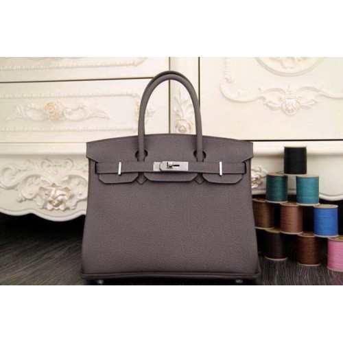 Hermes Birkin 35CM 30CM Tote Bag Original Leather HB35O Gray