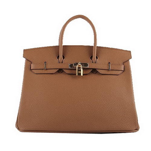 Hermes Birkin 35CM Tote Bags Wheat Grainy Leather H-35 Gold