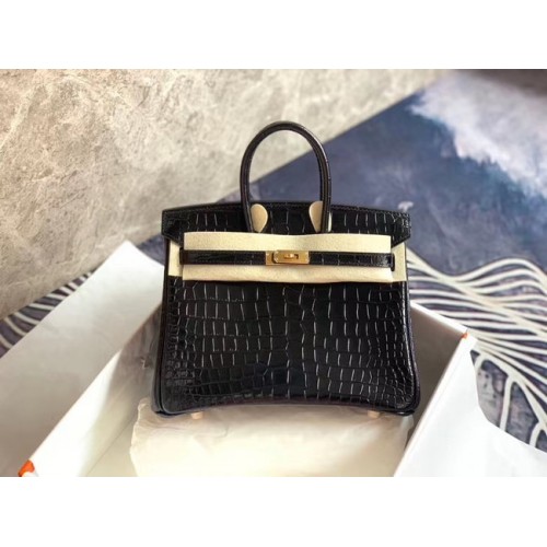 Hermes Birkin Bag Original Leather crocodile HBK35 black