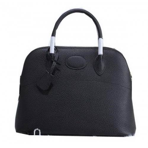 Hermes Bolide 31CM Calfskin Leather Tote Bag H509083 Black
