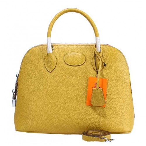 Hermes Bolide 31CM Calfskin Leather Tote Bags H509083 Yellow