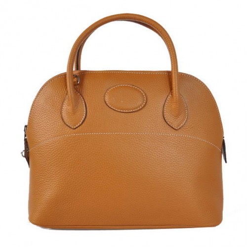 Hermes Bolide 31CM Tote Bags Clemence H1031 Camel