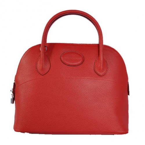 Hermes Bolide 31CM Tote Bags Clemence H1031 Red