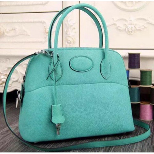Hermes Bolide 37CM Calfskin Leather Tote Bag B1004 Light Green