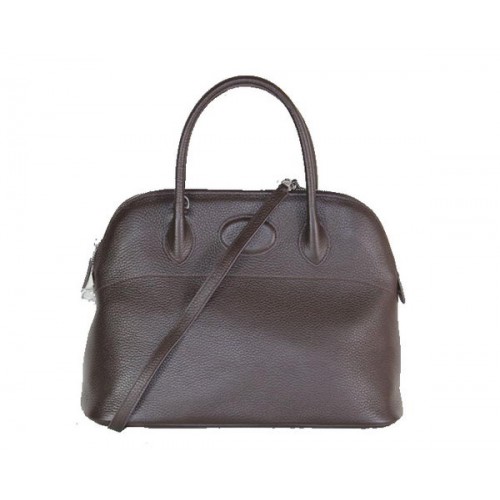 Hermes Bolide 37CM Calfskin Leather Tote Bags H509084 Brown