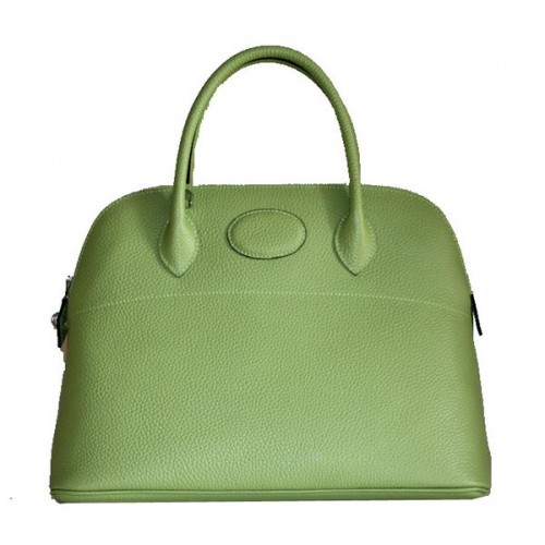 Hermes Bolide 37CM Calfskin Leather Tote Bags H509084 Green
