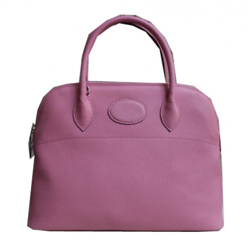 Hermes Bolide 37CM Calfskin Leather Tote Bags H509084 Pink