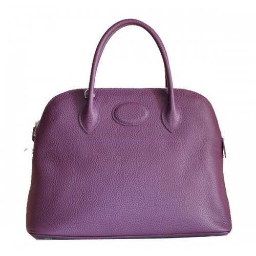 Hermes Bolide 37CM Calfskin Leather Tote Bags H509084 Purple