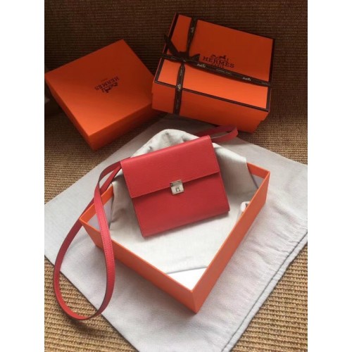 Hermes Clutch Epsom calfskin H0589 red