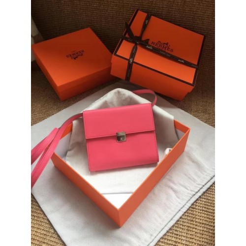 Hermes Clutch Epsom calfskin H0589 rose