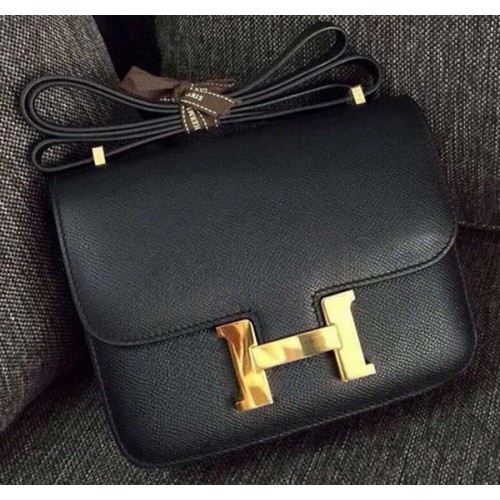 Hermes Constance Bag Calfskin Leather H9999 Black