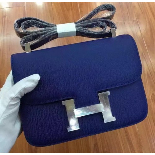 Hermes Constance Bag Calfskin Leather H9999 Blue