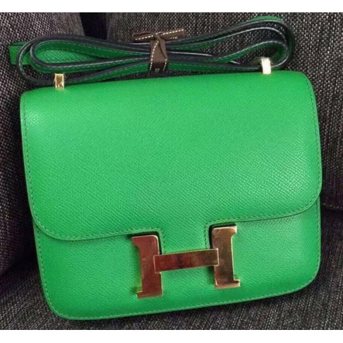 Hermes Constance Bag Calfskin Leather H9999 Light Green