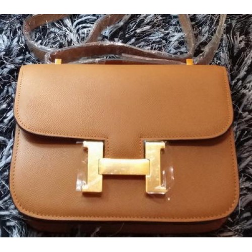 Hermes Constance Bag Litchi Leather H9998 Wheat