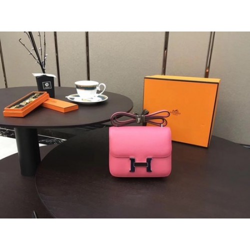 Hermes Constance Bag Original Calfskin Leather H9910 Rose