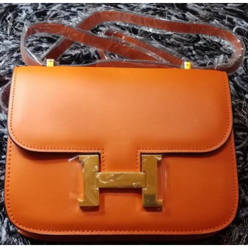 Hermes Constance Bag Smooth Leather H9998S Orange