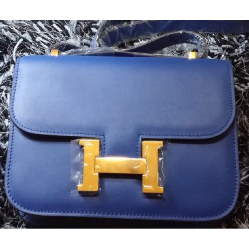 Hermes Constance Bag Smooth Leather H9998S Royal