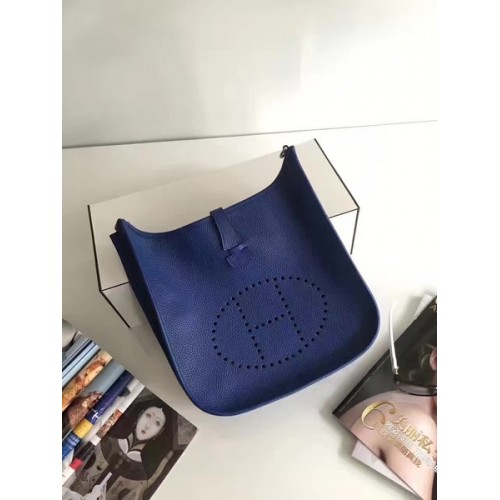 Hermes Evelyne 30cm Messenger Bag E3301 Blue